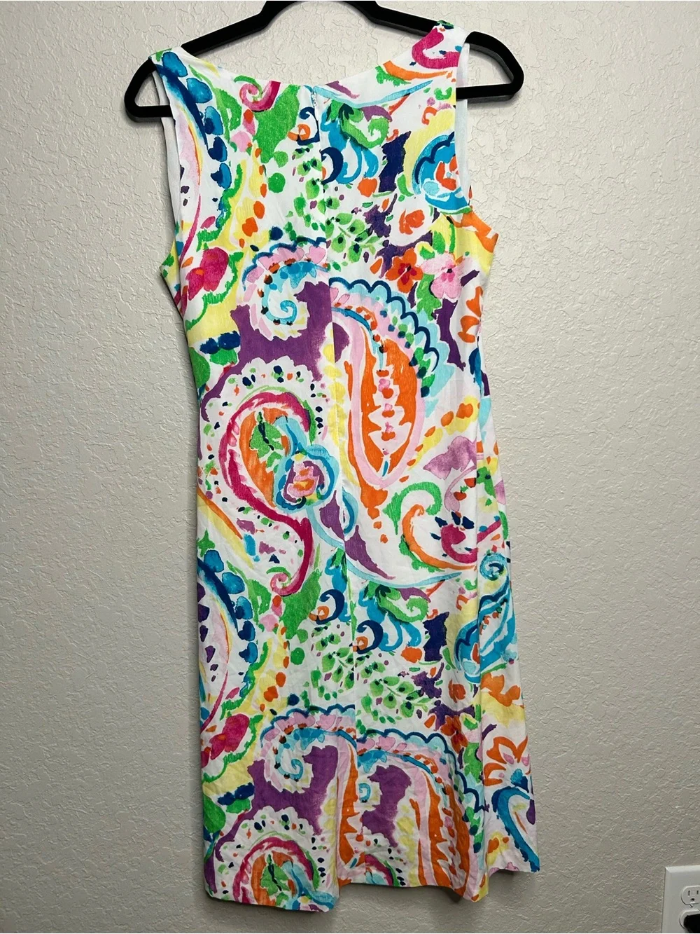 Lauren Ralph Lauren Colorful Paisley Faux Wrap Sleeveless Dress Size 6 - Picture 3 of 9